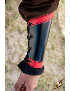 Warrior armbanden in zwart-rood, inclusief paar 2