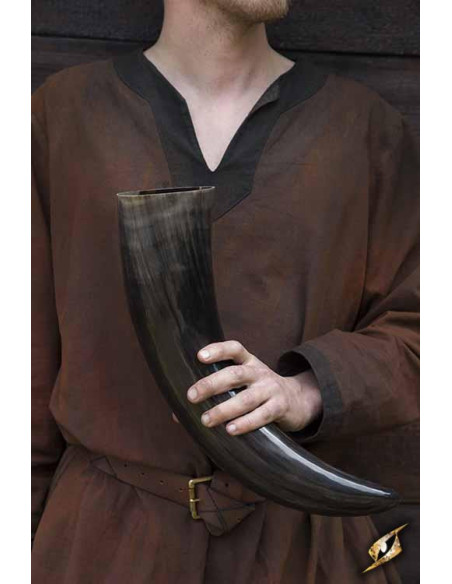 Donkere Jötunheim-hoorn met metalen...