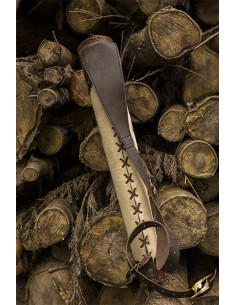 Boogschutterkoker voor Larp, tweekleurig bruin-beige 2