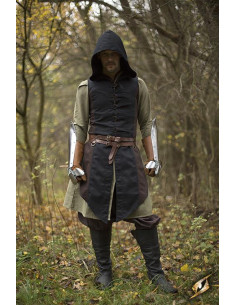 Bruin-zwart Altair rogue vest van katoen