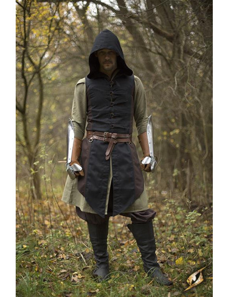 Bruin-zwart Altair rogue vest van katoen