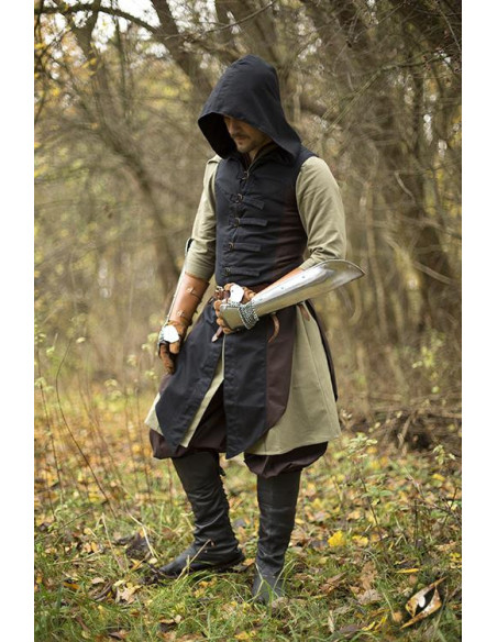 Bruin-zwart Altair rogue vest van katoen