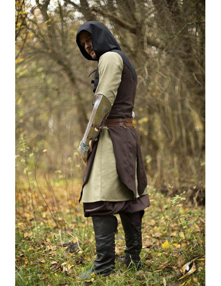 Bruin-zwart Altair rogue vest van katoen