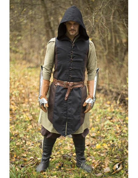 Bruin-zwart Altair rogue vest van katoen