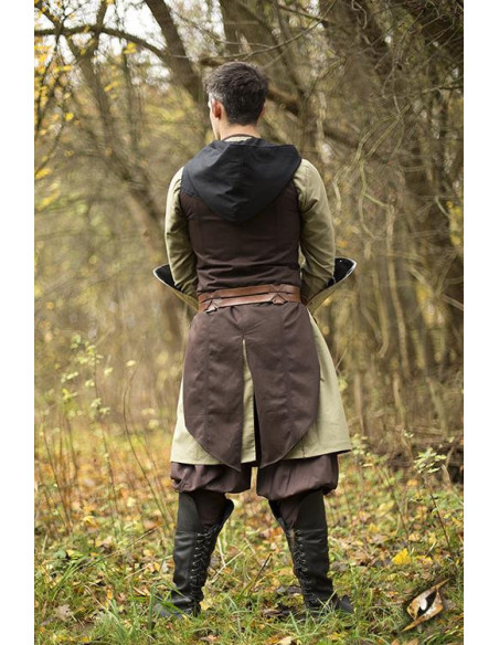 Bruin-zwart Altair rogue vest van katoen