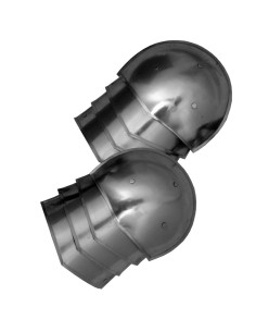 Middeleeuwse stalen schoudervullingen, 1,6 mm.