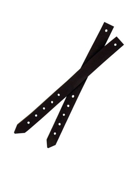 Skulderpuder af middelalderstål, 1,6 mm.