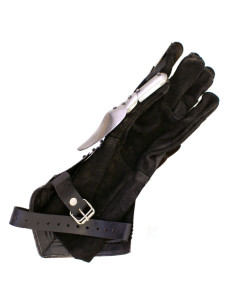 Paar bewegliche Gothic-Stulpen aus Stahl: 1,3 mm. 2