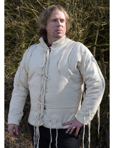 Chaqueta de armar medieval acolchada