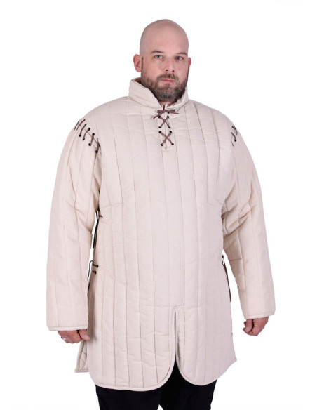 Lang gambeson med aftagelige ærmer