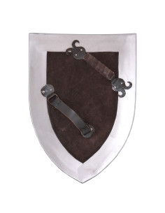 Functioneel middeleeuws metalen schild met vulling 2
