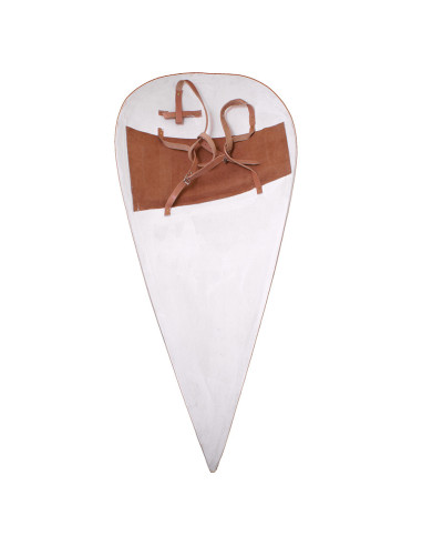 Blanker normannischer Schild aus Holz zum Bemalen