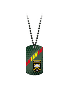 3D Bripac militaire badge, met ketting