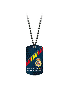 Badge met 3D geprinte Nationale Politie, met ketting