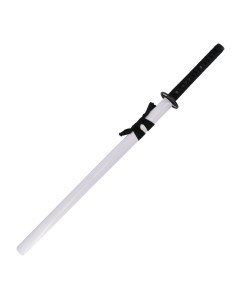 Scherpe functionele katana, rood Damascus staal 2