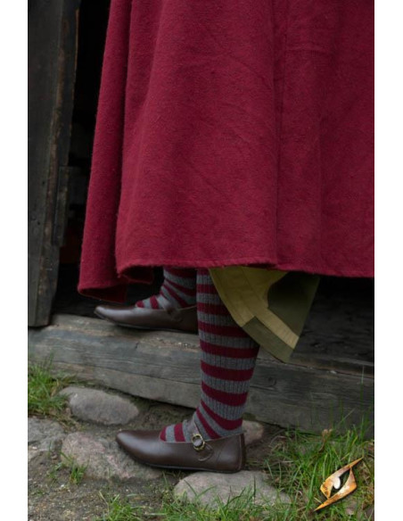 Braune Astrid-Mittelalterschuhe für...