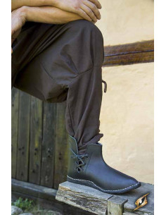 Botines medievales Galahad negros 2