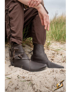Botines vikingos y medievales Jorik en marrón