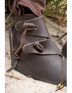 Botines vikingos y medievales Jorik en marrón 2