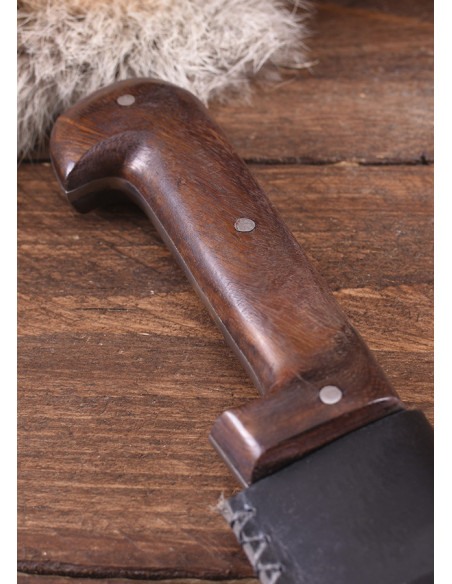 Lange scalex met lederen schede