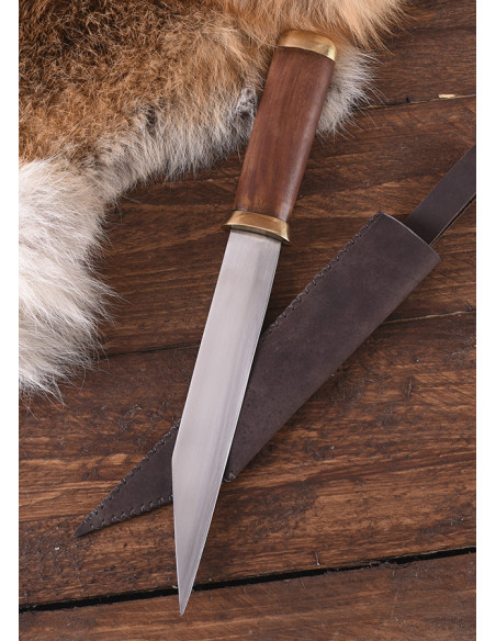 Cuchillo Seax hoja acero al carbono,...