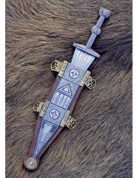 Vindonissa pugio ingelegd met zilver