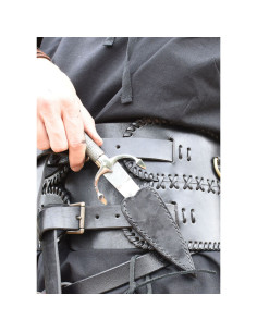 Daga medieval de mujer con funda de cuero 2