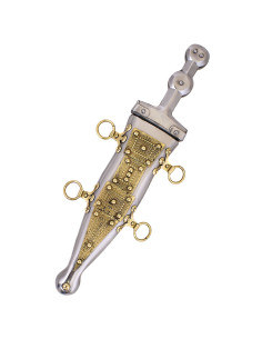 Römischer Pugio aus dem 1. Jahrhundert, mit Messingdetails 2