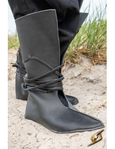 Botas vikingas y medievales Rolf en negro 2
