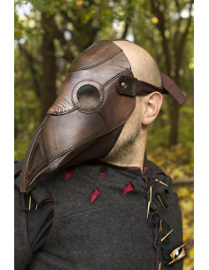 Plague Doctor maske i brun