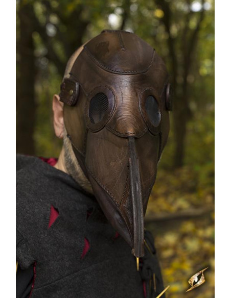 Plague Doctor maske i brun