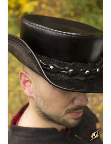 Sombrero de copa pequeña en negro