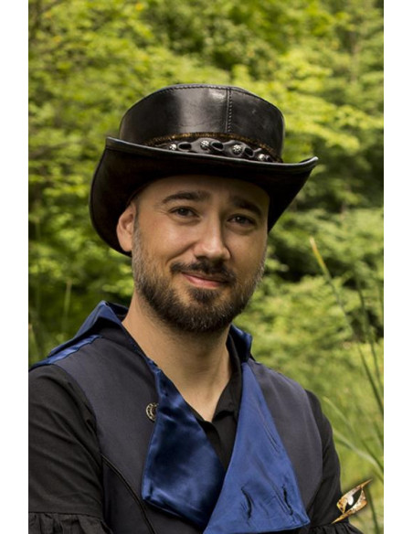 Sombrero de copa pequeña en negro