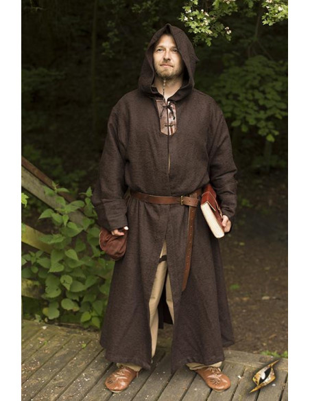 Bruine middeleeuwse tuniek van...