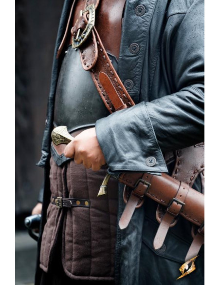 Hellsing langer schwarzer Ledermantel