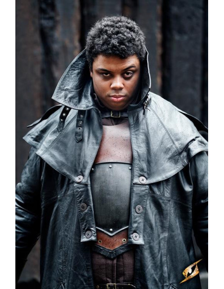 Hellsing langer schwarzer Ledermantel