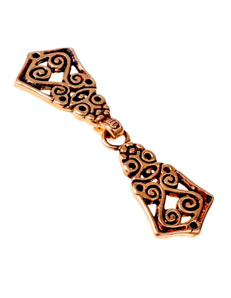 Nærbillede af Merovinger Avar kjole...