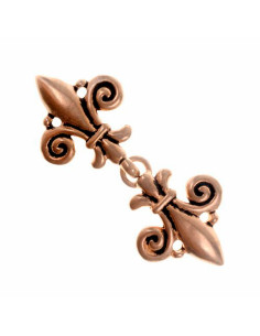 Sluiting van middeleeuwse fleur de lis jurk of cape