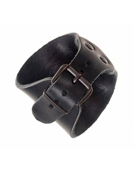 Pulsera nudo celta y relieves en cuero