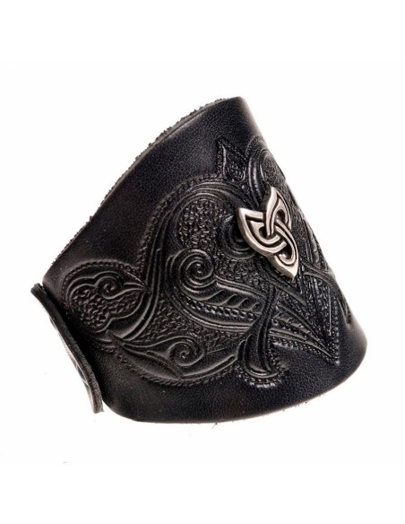 Pulsera triqueta celta con relieves...