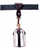 Glasflaske med baldric til trylledrikke, 100 ml.