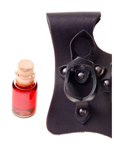 Tahalí con 3 botellines de pócimas mágicas, 10 ml.