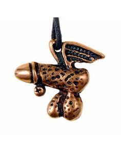 Mittelalterlicher Anhänger und geflügeltes Phallus-Amulett 2