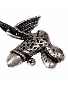 Mittelalterlicher Anhänger und geflügeltes Phallus-Amulett
