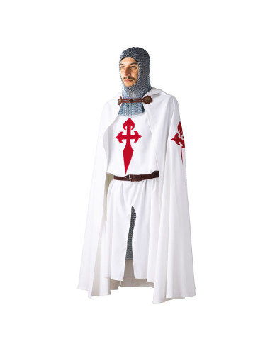 Knights of Santiago kappe med broderet kors