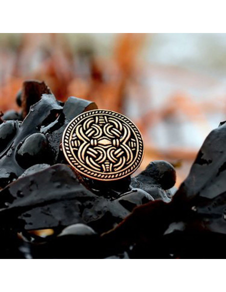 Anillo vikingo redondo Birka estilo...