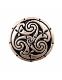 Kleine keltische Brosche mit Triskele, 2,5 cm.
