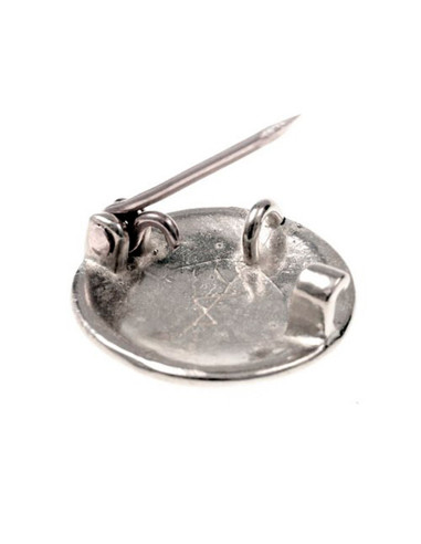 Kleine keltische Brosche mit Triskele, 2,5 cm.