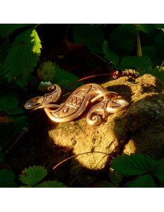 Keltische Dragonesque Seahorse-broche, 1e eeuw na Christus