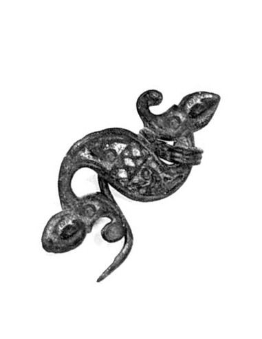 Broche Celta Dragonesco Caballito de Mar, siglo I d.C.